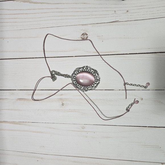 Moonstone Pink Pendant Bookmark - Picture 2 of 4